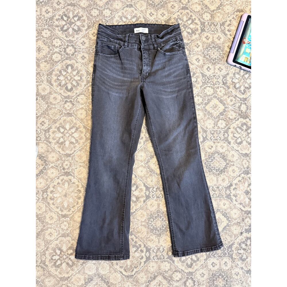 BKE Parker Jeans Women’s 28x29.5 Black Wash High Rise Bootcut Stretch Denim